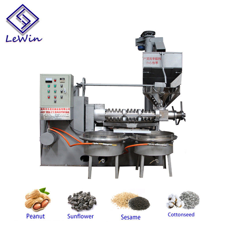 Cold Pressed Screw Industrial Oil Press Machine Olive Oil Extraction Machine 120-160 Kg/H High Capacity