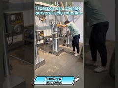 Het gebruik van een hydraulische oliepers