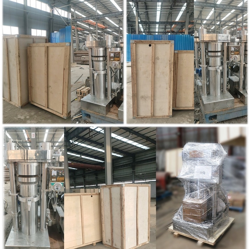 1.1KW Gemakkelijk te bedienen Hydraulische olieperser Olijfolie-sesamolie-machine 6YY-185 Avocado-olieverwerkingsapparatuur