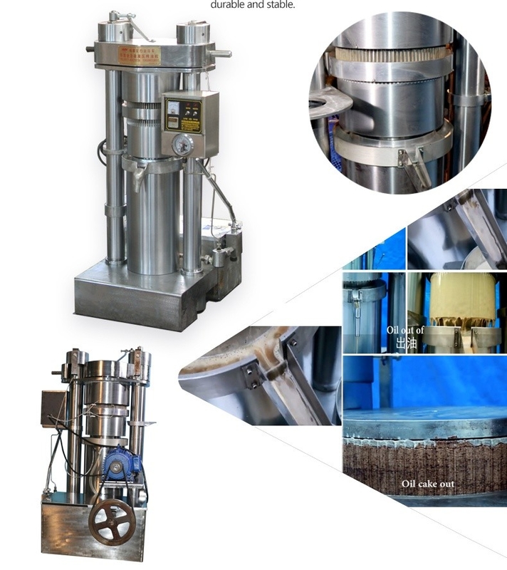 1.1KW Gemakkelijk te bedienen Hydraulische olieperser Olijfolie-sesamolie-machine 6YY-185 Avocado-olieverwerkingsapparatuur