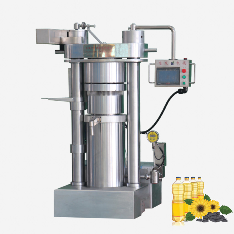 Volledig automatische koude pers Hydraulische olieperser 60Mpa Commerciële olieproductiemachinerie Industriële sesamolie kokosolie-extractie-machine